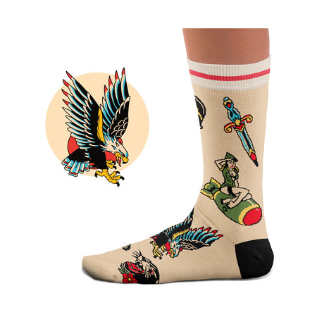 American War Tattoo Socks