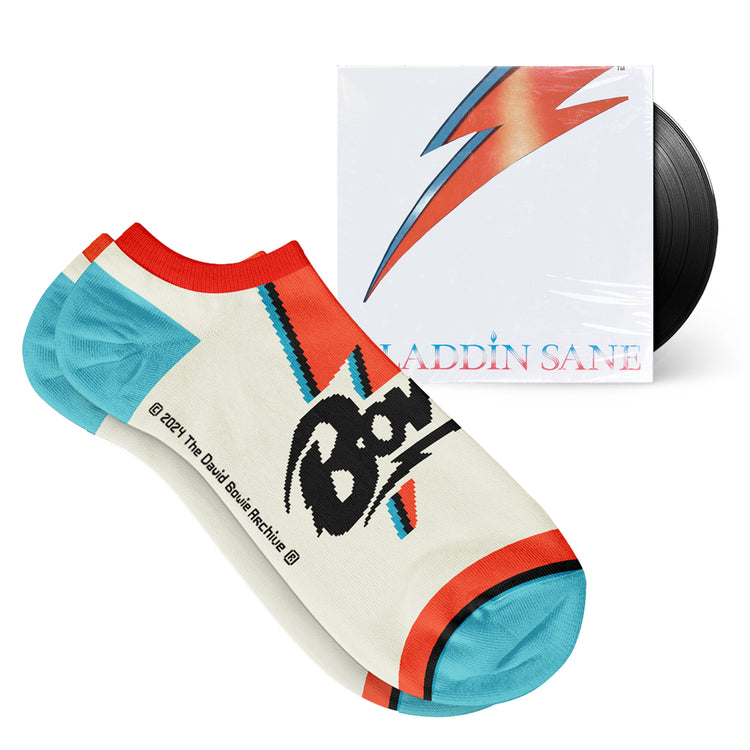 David Bowie Aladdin Sane Low Socks