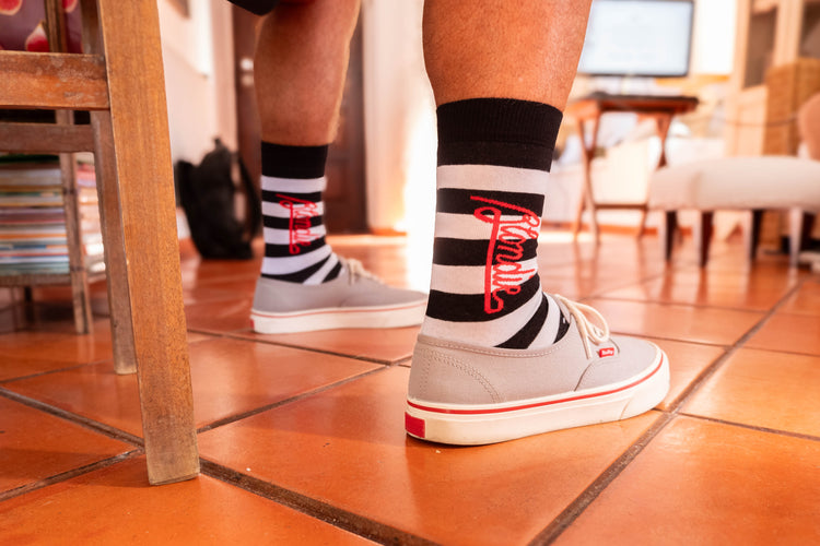 Blondie Parallel Lines Socks