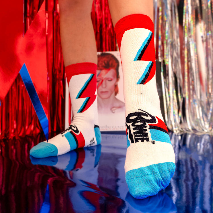 David Bowie Aladdin Sane Chaussettes