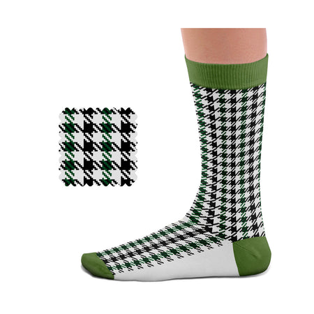 Pepita Black-Green Socks