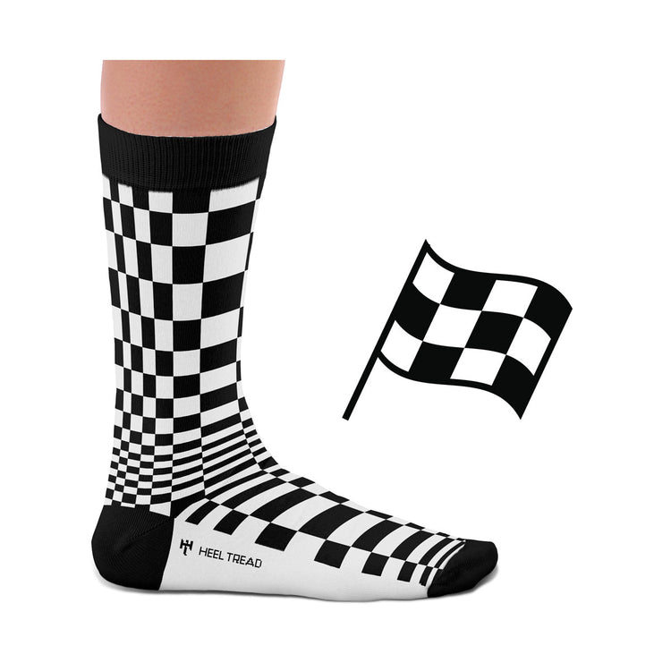 Pasha Black/White Socks