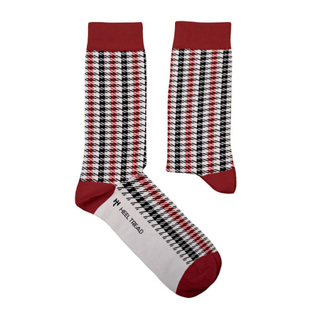 Pepita Black-Red Socks