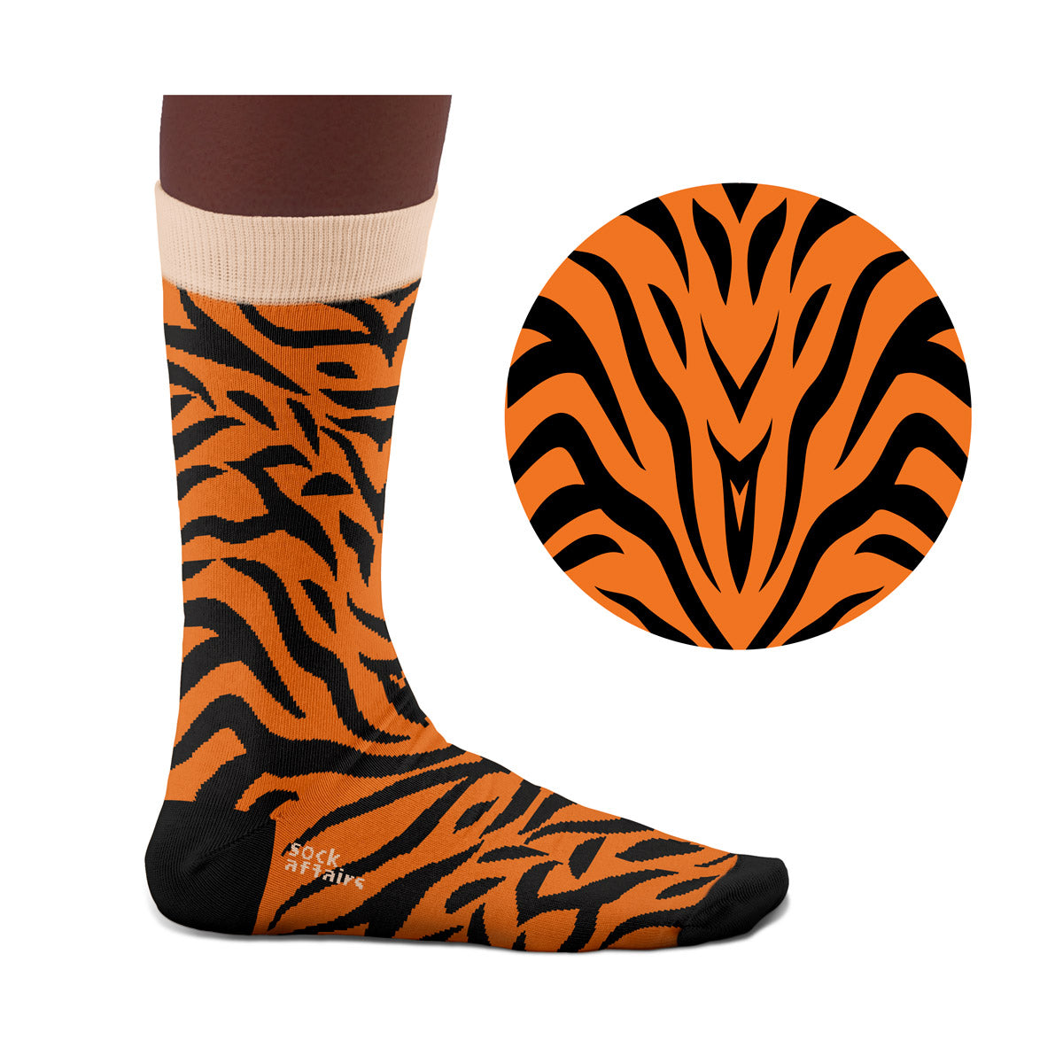 Men's Wild Tiger Socks - Socks n Socks