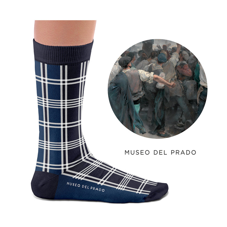 Arte Social Tartan Blue Socks