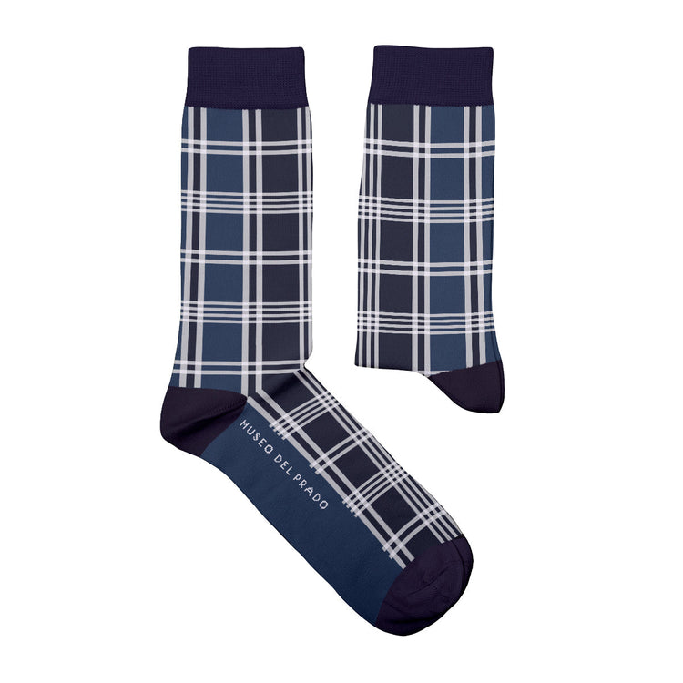 Arte Social Tartan Blue Socks