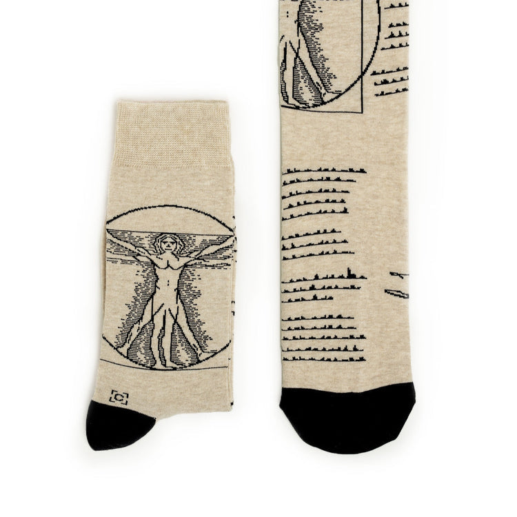 Socken des vitruvianischen Mannes