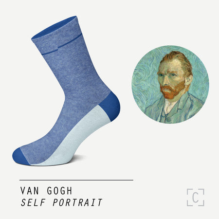 Van Gogh Self-Portrait Socks